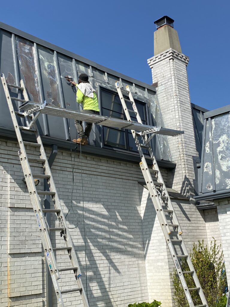 Metal Prep for Exterior painting in Hewlett, NY
